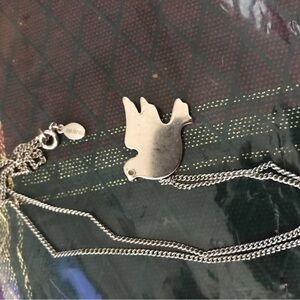 Silver Bird Pendant Necklace